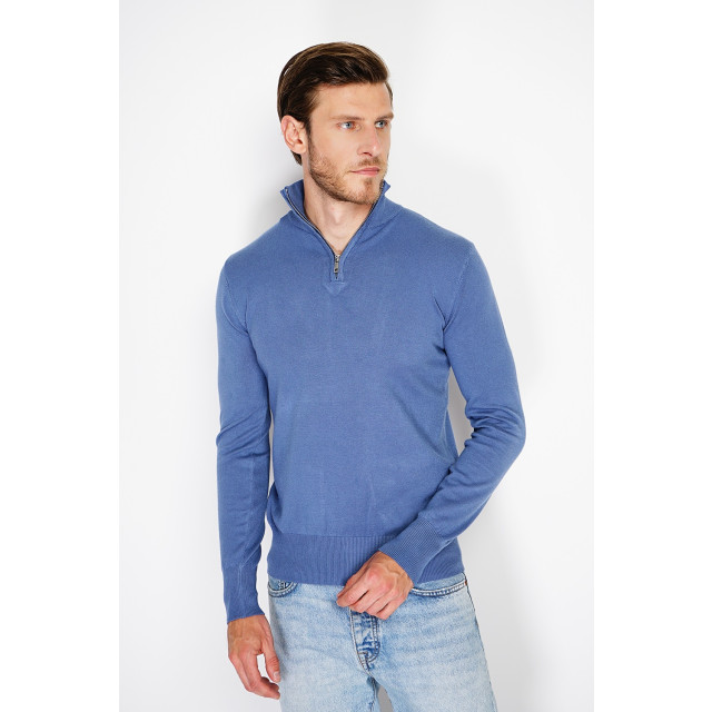 William de Faye Short zip jeans WFM125_Jeans Blue large
