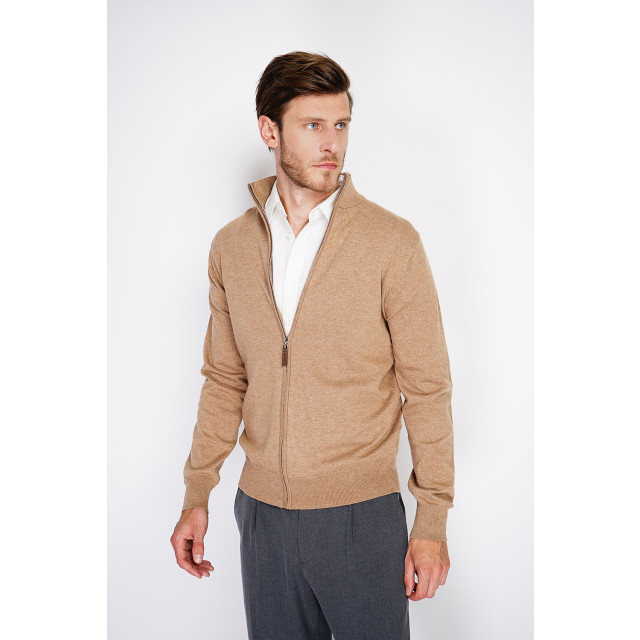 William de Faye Vest dark WFM146_Dark Camel large