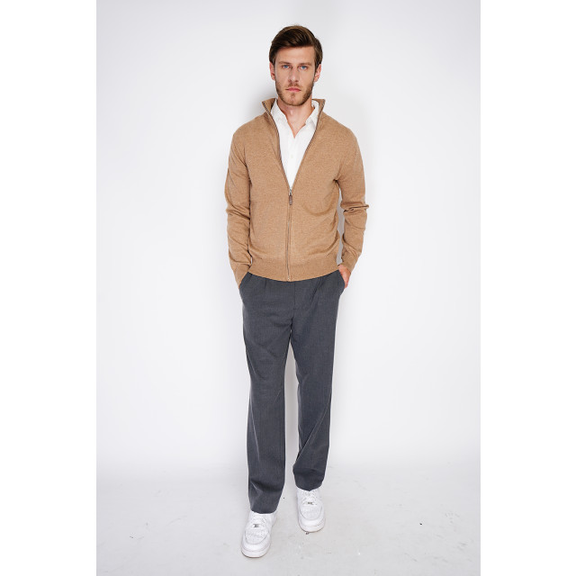 William de Faye Vest dark WFM146_Dark Camel large