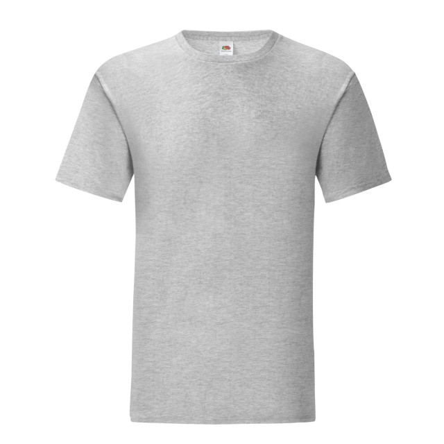 Fruit of the Loom Unisex adult iconic heather t-shirt UTLT1540_heathergrey large