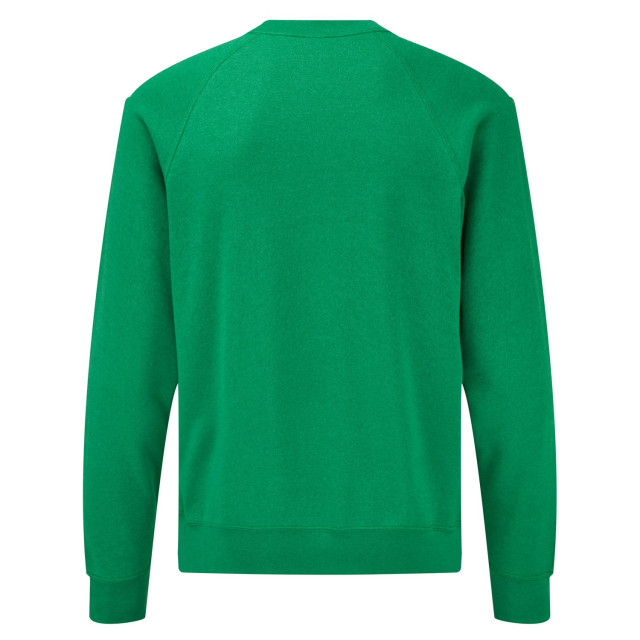 Fruit of the Loom Heren klassieke raglan trui UTFK2837_heathergreen large