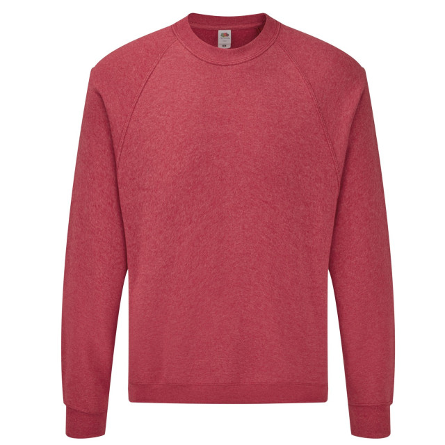 Fruit of the Loom Heren klassieke raglan trui UTFK2837_heatherred large
