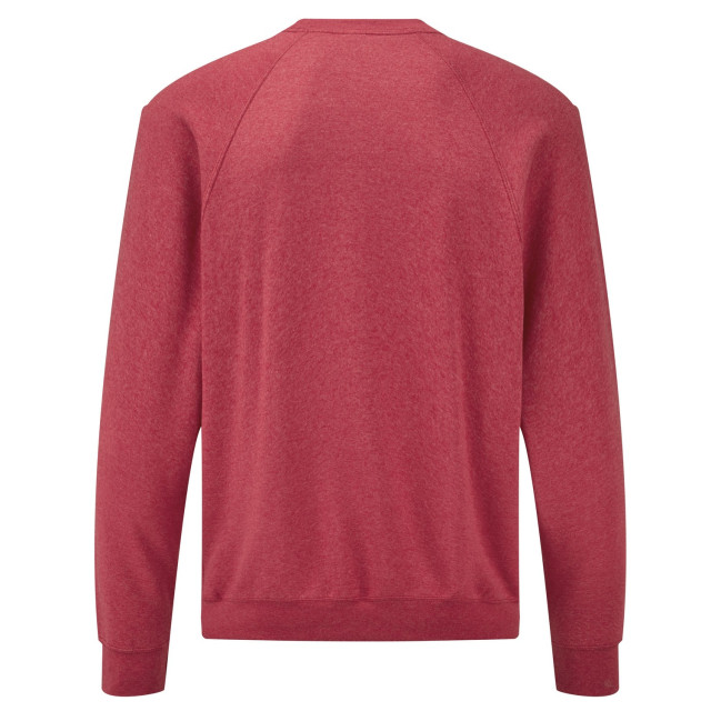 Fruit of the Loom Heren klassieke raglan trui UTFK2837_heatherred large