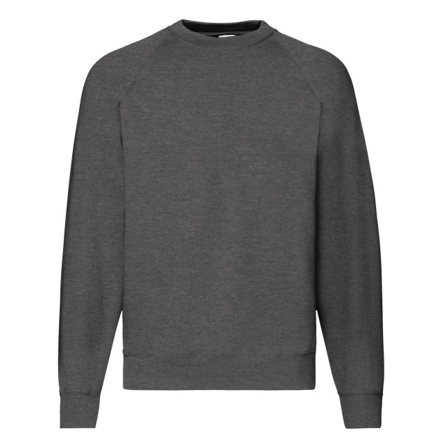 Fruit of the Loom Heren klassieke raglan trui UTFK2837_darkheathergrey large