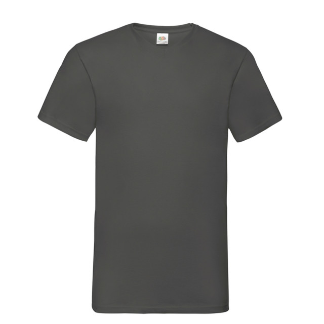 Fruit of the Loom Heren valueweight v neck t-shirt UTFK3313_lightgraphite large