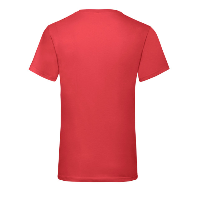 Fruit of the Loom Heren valueweight v neck t-shirt UTFK3313_red large
