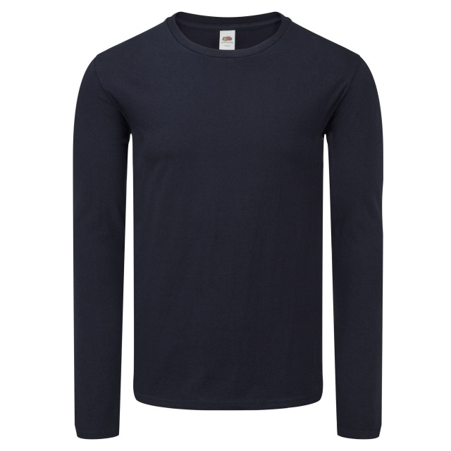 Fruit of the Loom Heren iconic 150 classic t-shirt met lange mouwen UTFK2881_deepnavy large