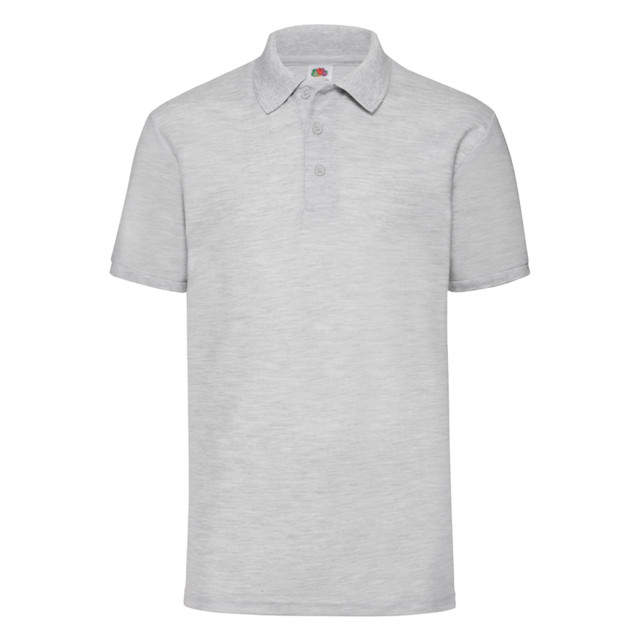 Fruit of the Loom Heren 65/35 poloshirt UTFK2850_heathergrey large