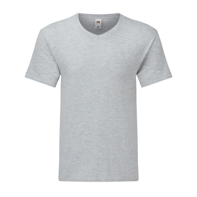 Fruit of the Loom Unisex adult iconic 150 heather v hals t-shirt UTLT1678_grey large