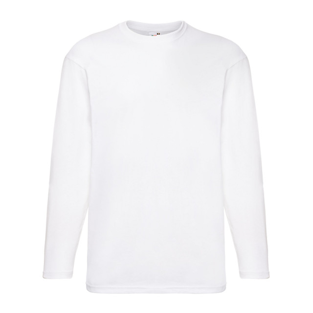 Fruit of the Loom Heren valueweight t-shirt met lange mouwen UTFK2119_white large