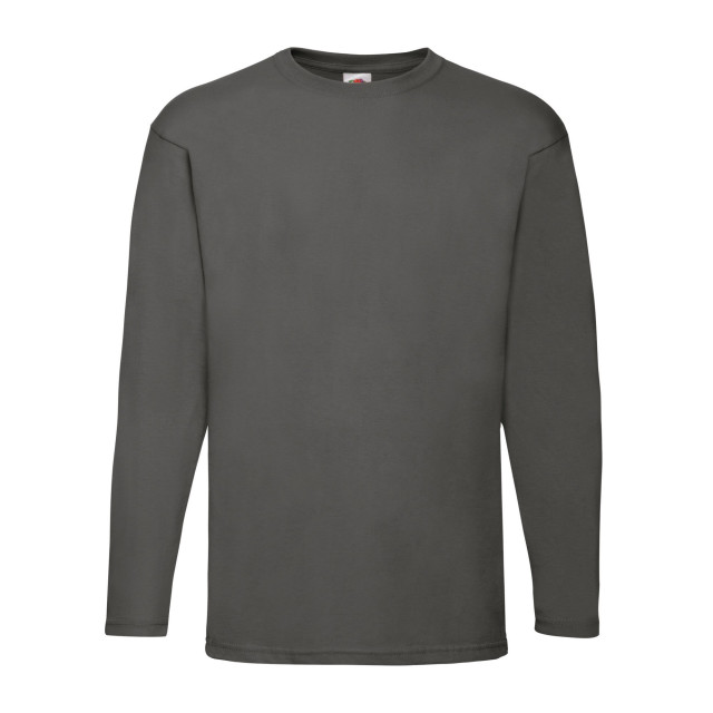 Fruit of the Loom Heren valueweight t-shirt met lange mouwen UTFK2119_lightgraphite large