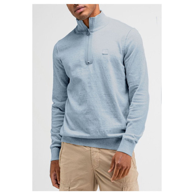 Butcher of Blue Lt clifden half zip truien m2426030 M2426030 large