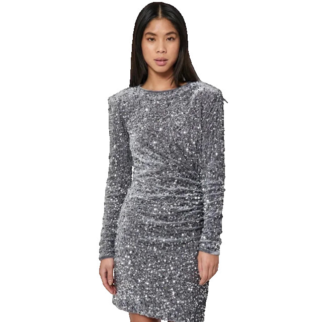 Norr Milan dress silver - Milan dress silver - NORR large