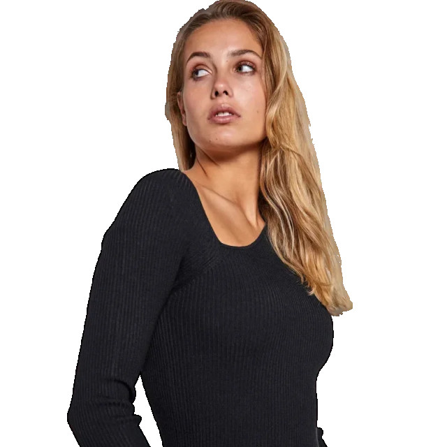 Norr Sherry knit top black - Sherry knit top black - NORR large