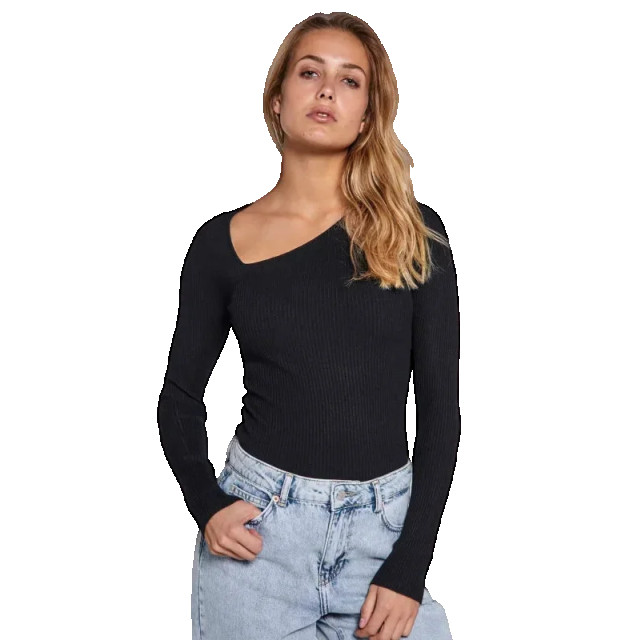 Norr Sherry knit top black - Sherry knit top black - NORR large