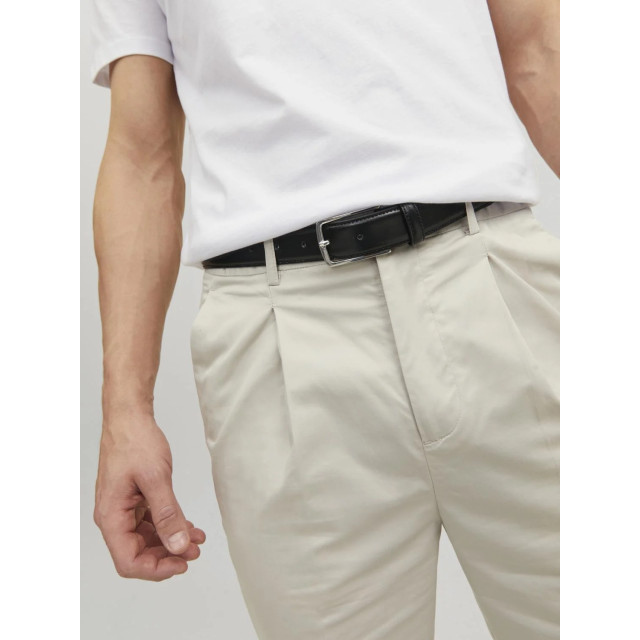 Jack & Jones Heren pantalon riem leer jacchristopher 12136795-Zwart large