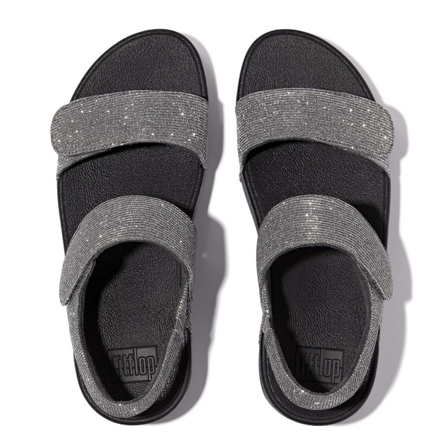 FitFlop Lulu adjustable shimmerlux back-strap sandals GA2 large