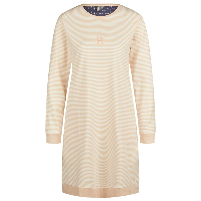 By Louise Dames nachthemd lange mouw katoen gestreept BL-478-02 large