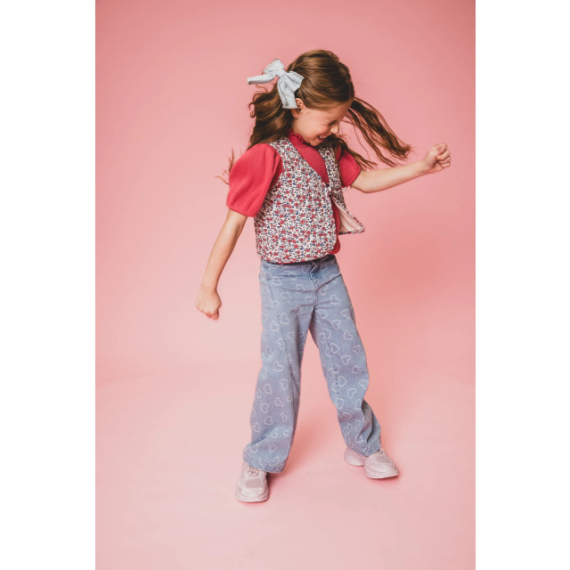 Looxs Revolution Gewatteerd gilet wildflower voor meisjes in de kleur 2501-7007-880 large