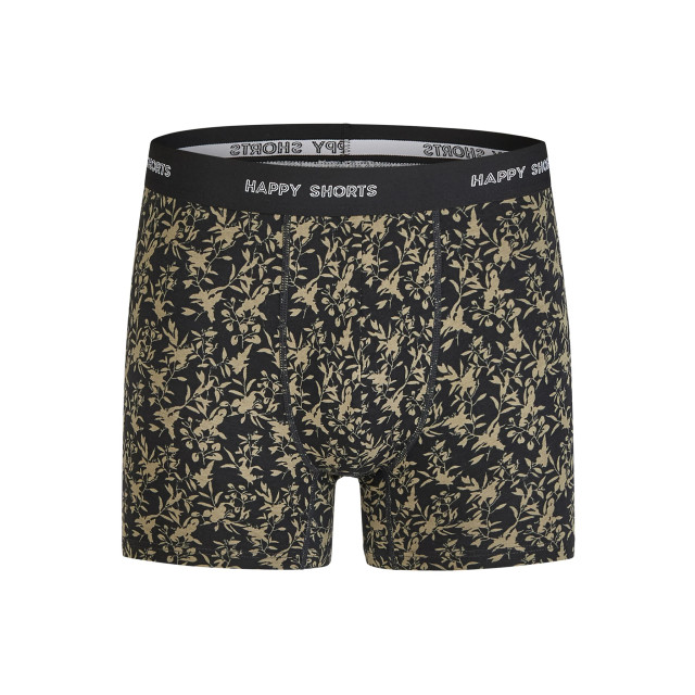 Happy Shorts Heren boxershorts trunks 3-pack zwart/bordeaux rood HS-J-1106 large