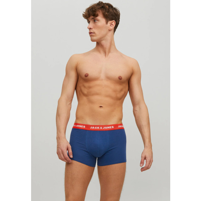 Jack & Jones Heren boxershorts trunks jaclee 5-pack blauw/zwart 12144536 large