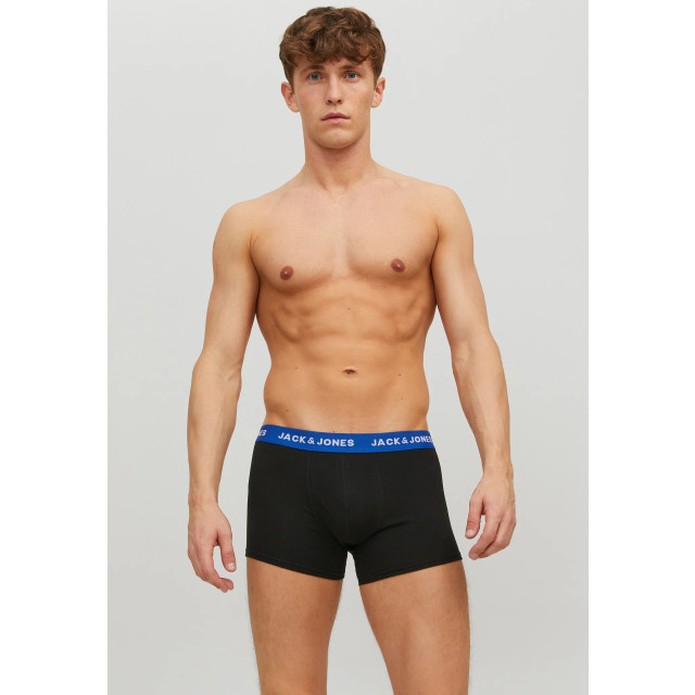 Jack & Jones Heren boxershorts trunks jaclee 5-pack blauw/zwart 12144536 large
