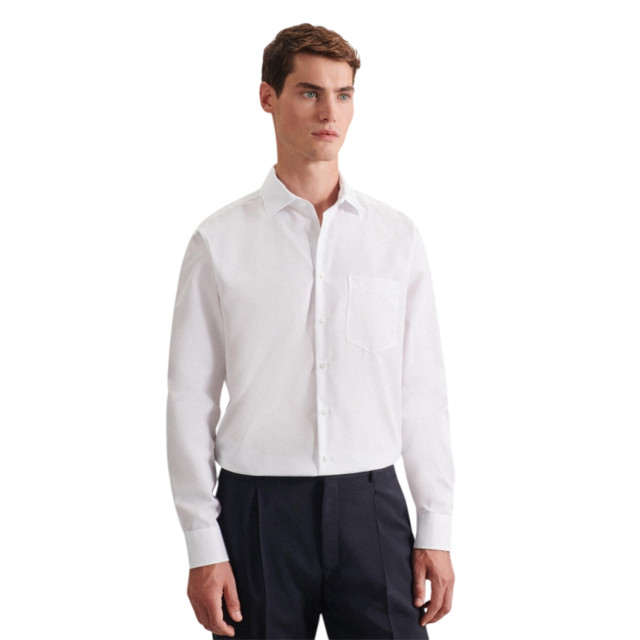 Seidensticker Heren ela kent kraag regular business shirt UTFK2847_white large