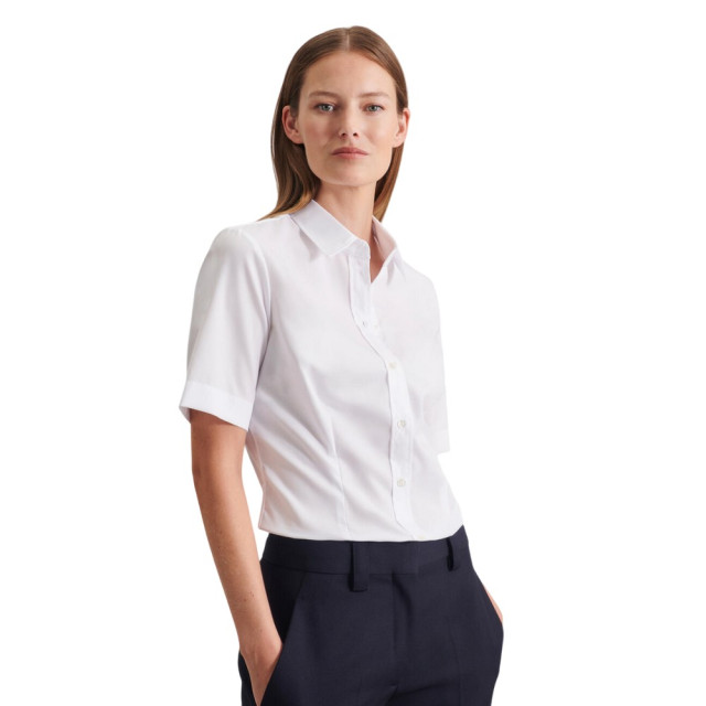 Seidensticker Dames kent kraag regular formeel overhemd UTFK2838_white large