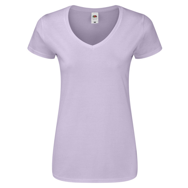 Fruit of the Loom Dames iconisch v hals t-shirt UTFK2428_softlavender large