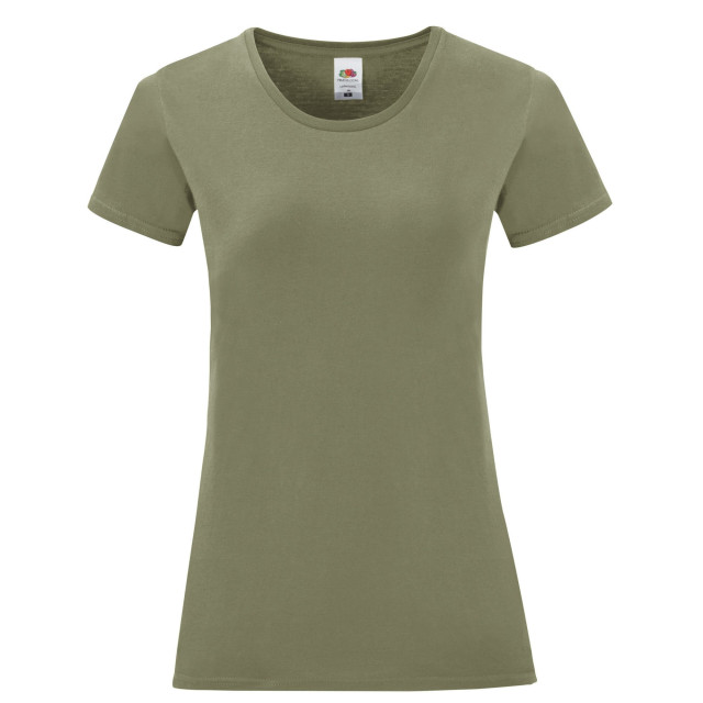 Fruit of the Loom Dames iconisch 150 t-shirt UTFK2487_classicolive large