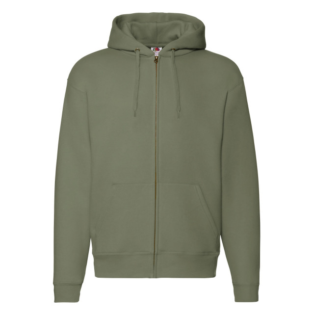 Fruit of the Loom Heren premium full zip hoodie UTFK2896_classicolive large