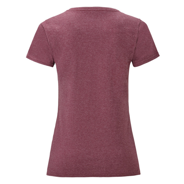 Fruit of the Loom Dames iconisch 150 t-shirt UTFK2930_heatherburgundy large