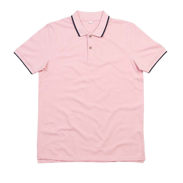 Mantis Heren poloshirt met tip UTFK1884_pinknavy large