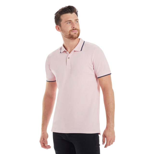 Mantis Heren poloshirt met tip UTFK1884_pinknavy large