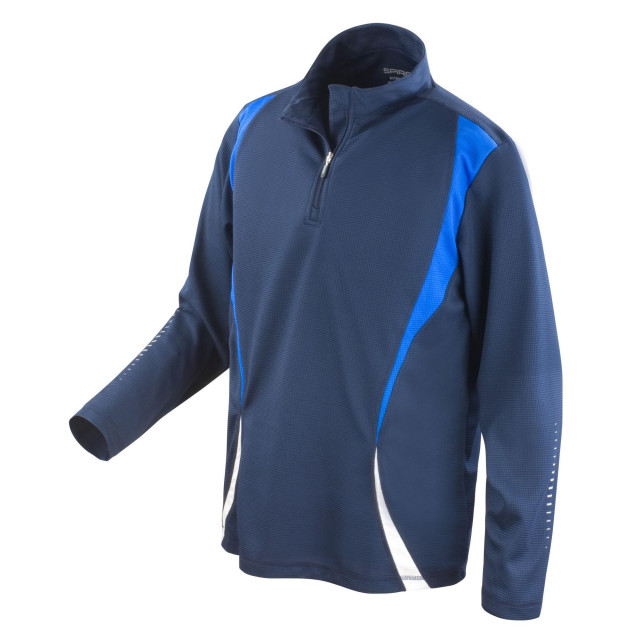 Spiro Impact Unisex trainingsbasislaag voor volwassenen UTFK1582_navyroyalbluewhite large