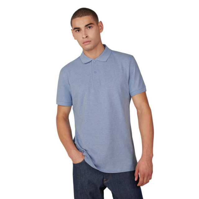 B and C Heren my polo 210 shirt UTFK3208_heatherblue large