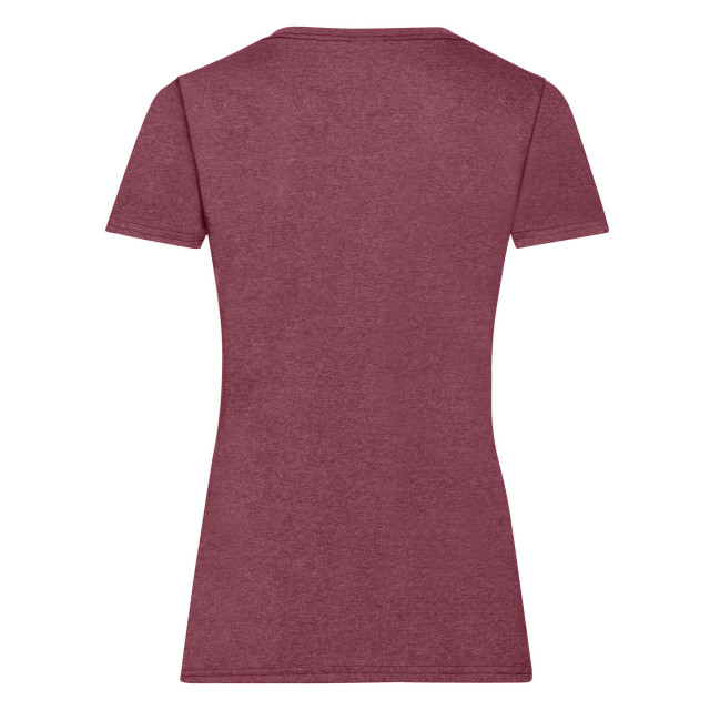 Fruit of the Loom Dames valueweight t-shirt UTFK3173_heatherburgundy large