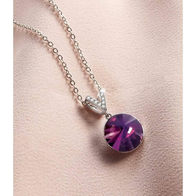 Atlas for Women Dames kristallen ketting UTAF1804_amethystsilver large