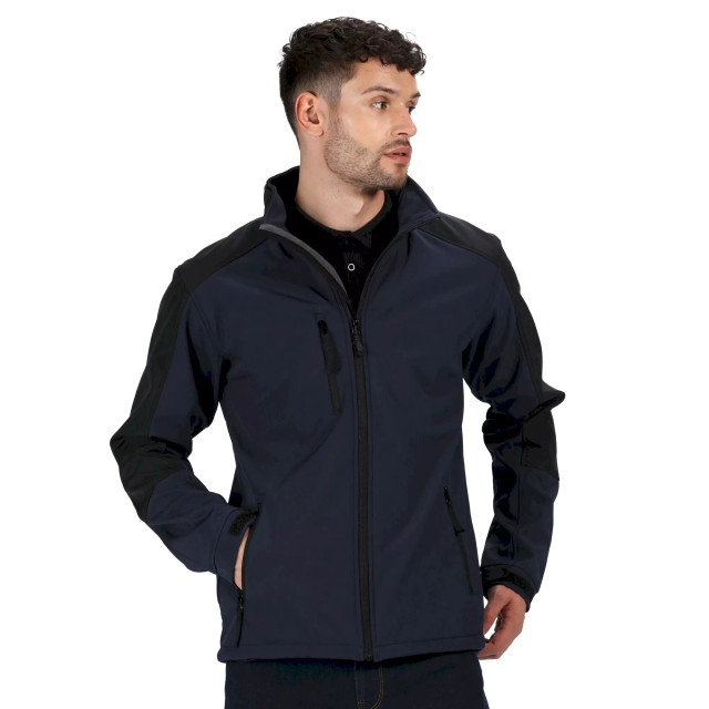 Regatta Reid mens softshell windbestendig waterafstotend jasje UTBC816_navyblue large
