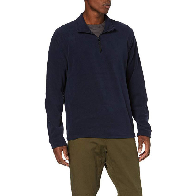 Regatta Heren micro zip neck fleece top (170 gsm) UTBC830_darknavy large