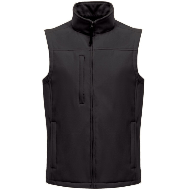 Regatta Heren flux softshell bodywarmer / mouwloos jasje (waterafstotend & windbestendig) UTRW1213_allblack large
