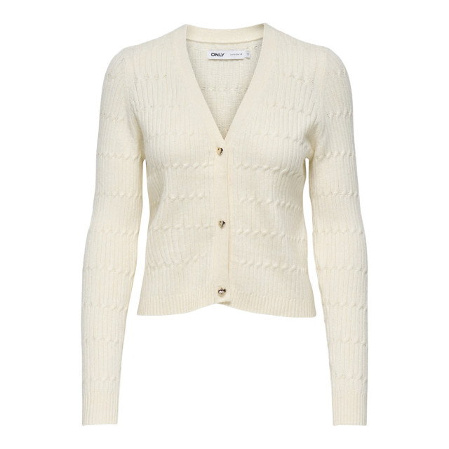 Only Onlkatia ls cable v-neck cardi knt licht 4249.83.0021 large
