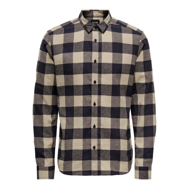 Only & Sons Onsgudmund ls checked shirt noos zand dessin 5309.06.0005 large