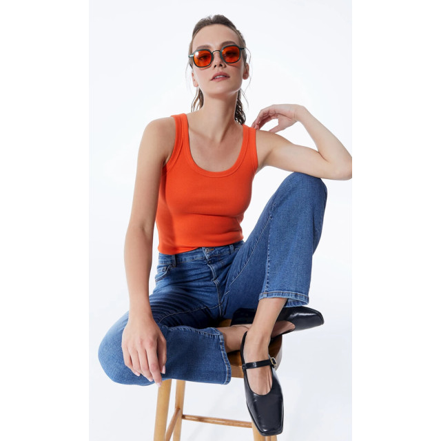C.O.J. Denim Coj olivia top COJ Olivia top oranje large
