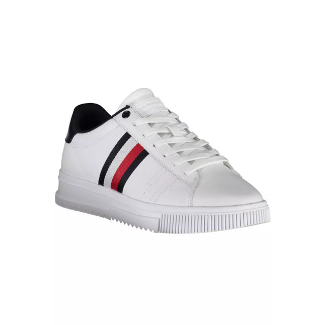 Tommy Hilfiger Te leren sneakers voor mannen Tommy Hilfiger Witte Leren Sneakers voor Mannen large