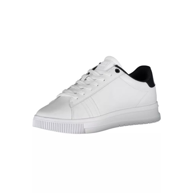 Tommy Hilfiger Te leren sneakers voor mannen Tommy Hilfiger Witte Leren Sneakers voor Mannen large