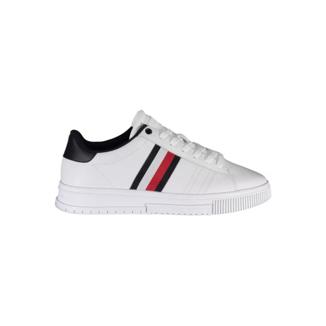 Tommy Hilfiger Te leren sneakers voor mannen Tommy Hilfiger Witte Leren Sneakers voor Mannen large