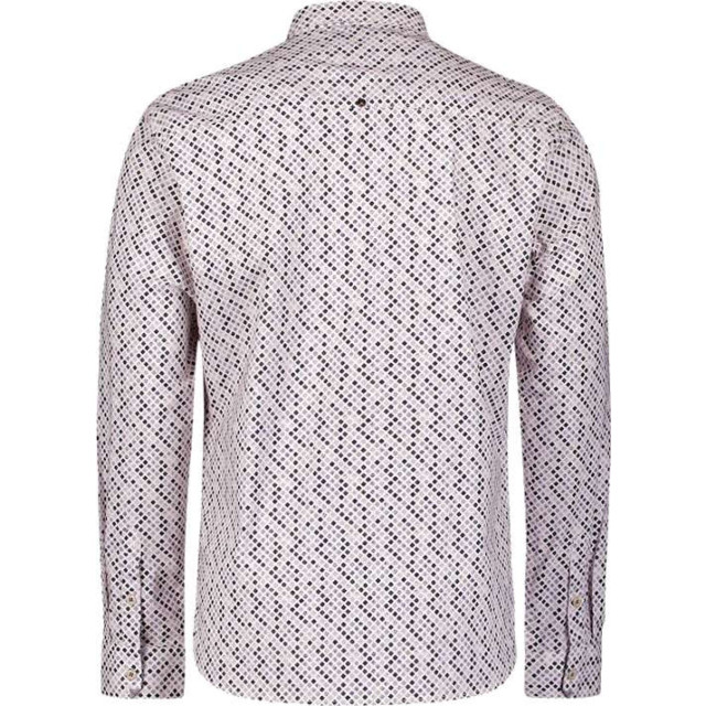 No Excess Shirt stretch allover printed mauve 27430108-146 large