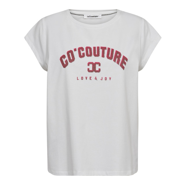 Co'Couture Cc dust print tee CC Dust Print Tee/40185 White Flashy Pink large