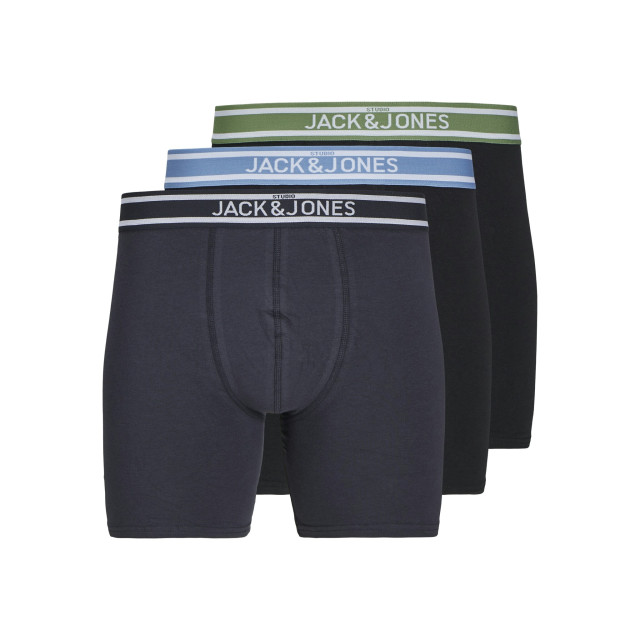 Jack & Jones Heren boxer briefs jacteddy 3-pack donkerblauw/zwart 12272166 large